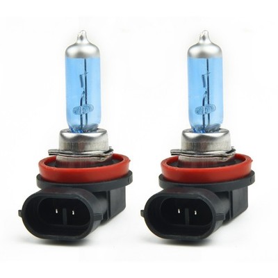 2x H11 12V 55W Super Bright Ultra-White Fog Halogen Lamp Car Headlight Fog Lamp