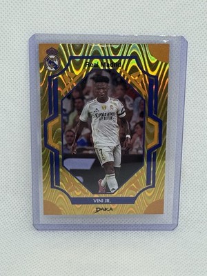   Vini Jr. 2025 DAKA Real Madrid Gold Wave Parallel 09/10 RM-2-B Rare