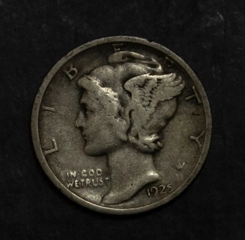 1925 D Mercury Dime VF  Lot 3932