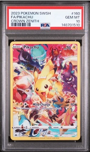 2023 Pokemon SWSH Crown Zenith Pikachu #160/159 PSA 10 GEM MINT