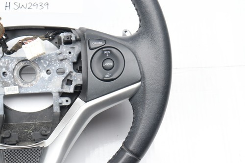 EX Cond 2016-2020 Honda Fit HR-V HRV Steering Wheel Black Leather Cruise Control - Picture 3 of 9