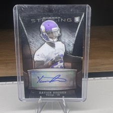 2013 Bowman Sterling Xavier Rhodes #BSA-XR Rookie Auto Minnesota Vikings NFL