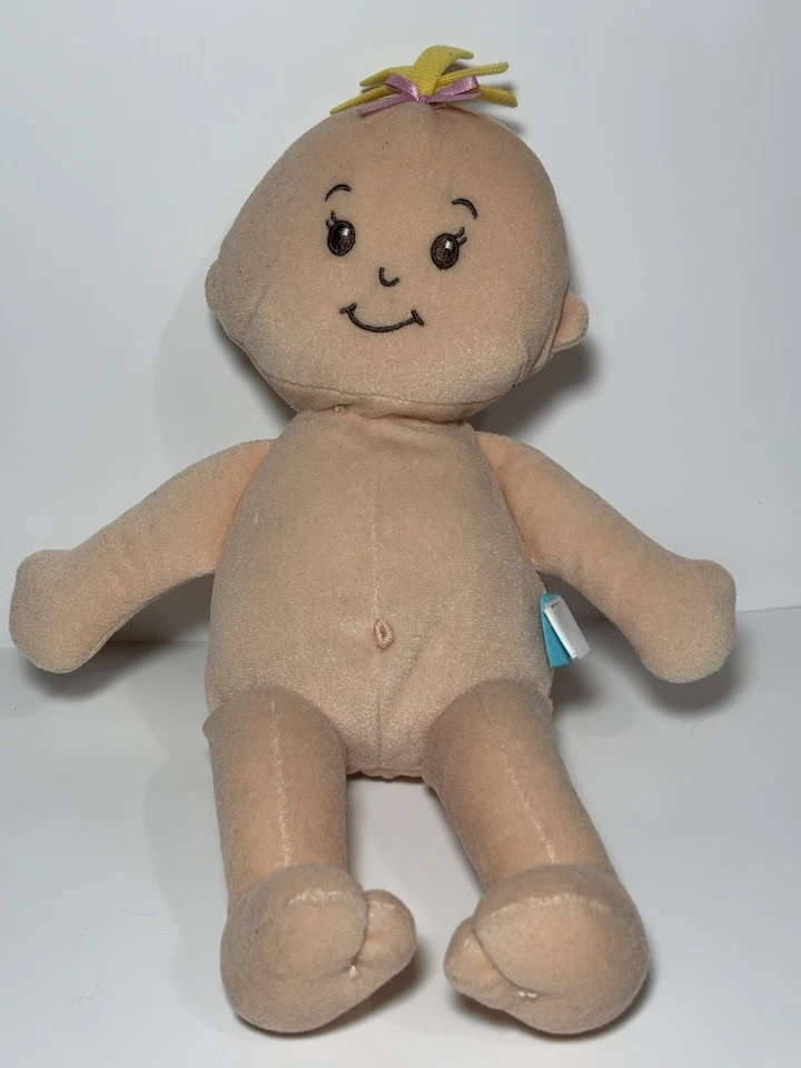 Manhattan Toys Muñeca Bebé de Tela Lote de 2 Peluche Rubio Pelo Negro Foto 3 de 4