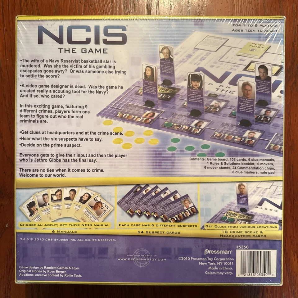 NCIS The Game Based On The TV Series Board Game 2010 Pressman Sealed - Image 2 of 2