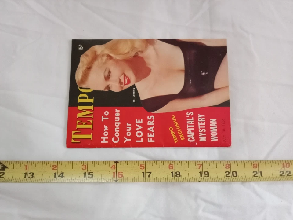 Винтажный журнал Tempo 10 июля 1956 года, хорошая форма. - Изображение 3 из 4
