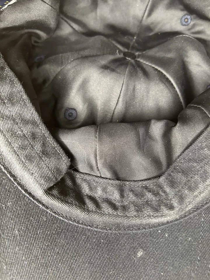 Usado en Excelente Condición Polo Ralph Lauren Lana Negro Reloj Sombrero a Cuadros Foto 3 de 4