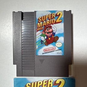 Nintendo NES - SUPER MARIO BROS. 2, Cartridge & Manual, 1988, TESTED, Video Game