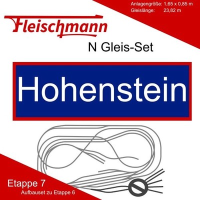 Fleischmann N Gleis Set Hohenstein (Etappe 7) N + Neu