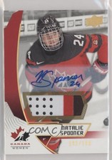 2019 Upper Deck Team Canada Juniors Premium Swatch /199 Natalie Spooner Auto 1tr