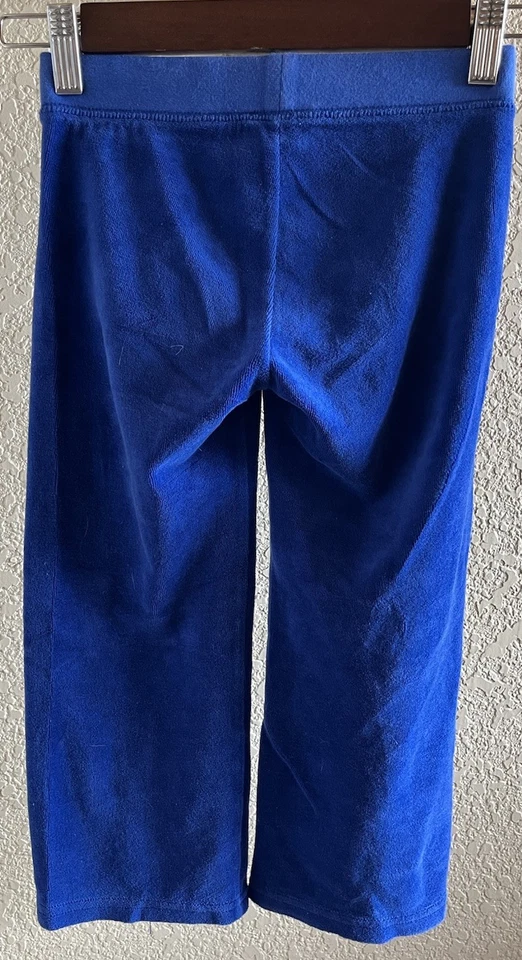Pantalones JUICY COUTURE Terciopelo Azul VINTAGE Niña’s Talla Pequeña Foto 3 de 4