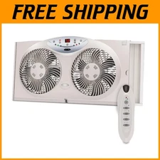 Programmable Thermostat Window Fan, Remote Control