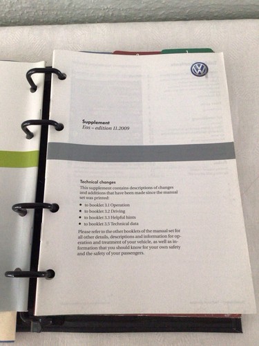 2010 VW EOS Owners Manual - Picture 3 of 14