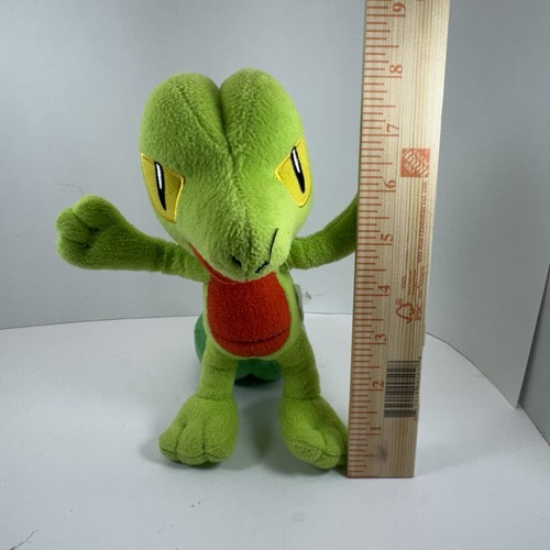 2016 Tomy Pokemon 8 inch Treecko Plush Stuffed Toy - Picture 4 of 4