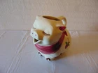 Vintage Shawnee Smiley Pig Pitcher With Apple Blossom & Red Bandana