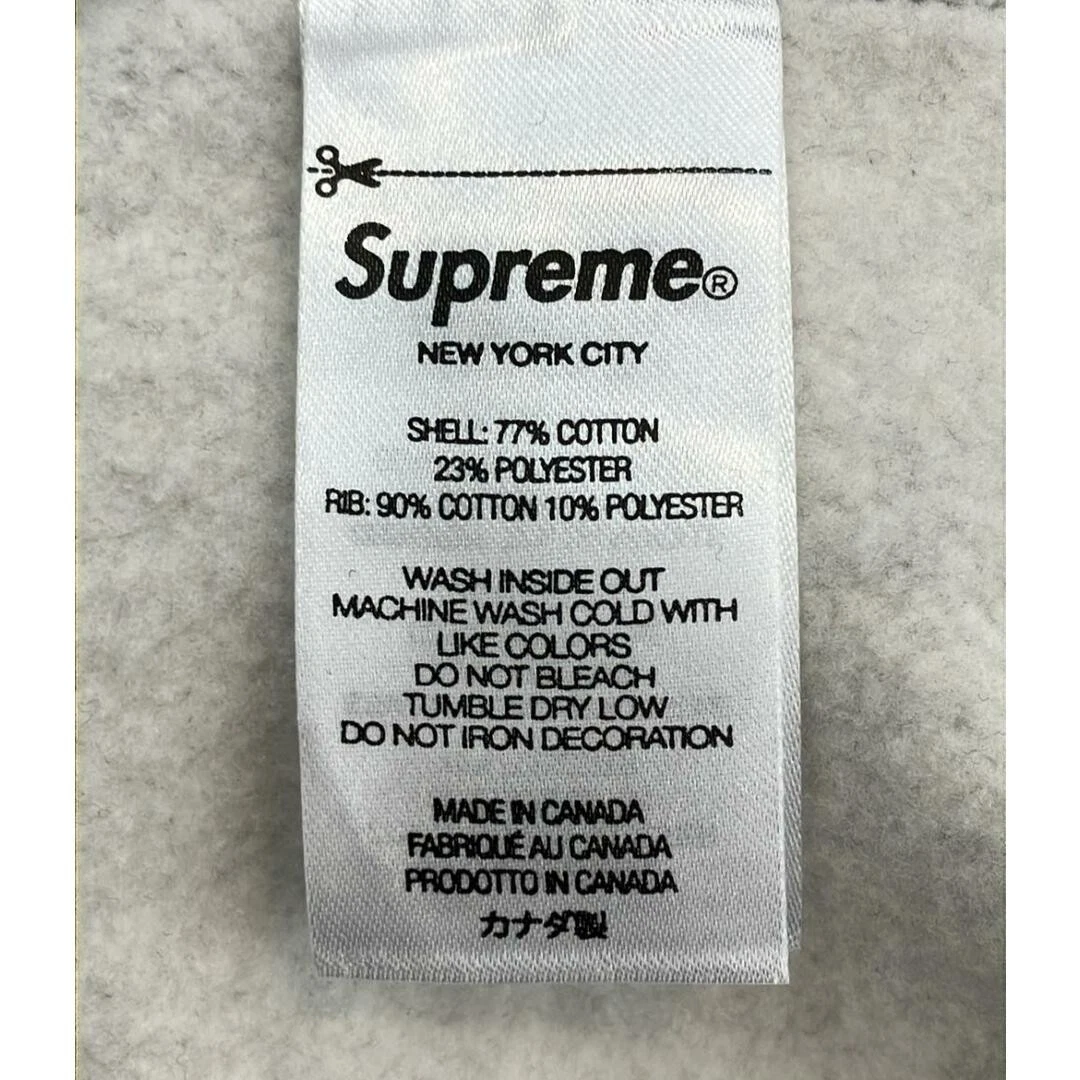 Supreme Logo Felpa con Cappuccio Uomo Taglia M Dettagli Danni Orlo Polsino: Sporco Dettagli Articolo: 81