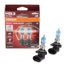 2x OSRAM Glühlampe Halogenlampe HB3 NIGHT BREAKER LASER P20d 60W 12V 3200K +150%