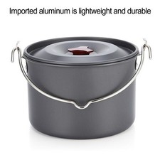 Leicht tragbarer 4L Aluminium H?ngetopf Ideal f��r Outdoor Kochen Abenteuer – Bild 10