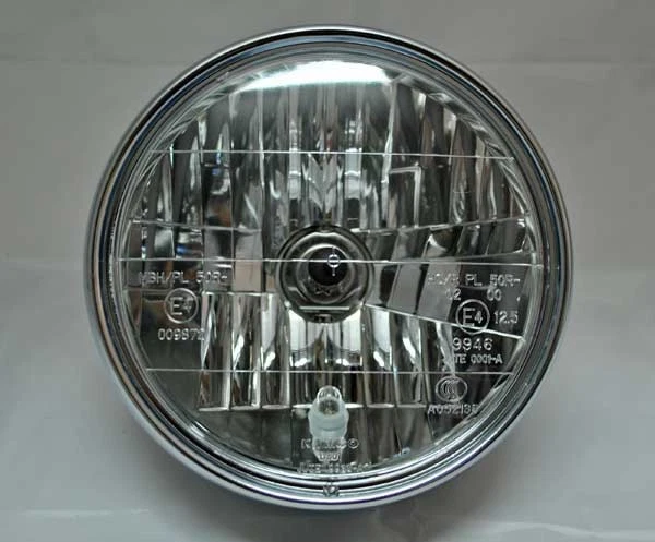 Phare Avant Chrome cafe racer scrambler pour Triumph Honda CB Four Kawasaki - Photo 4/4