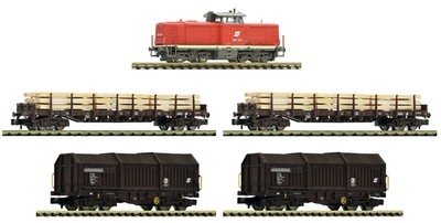 Fleischmann 5560003 N Scale Set 5 Pieces: OBB Freight Train in Era IV-V