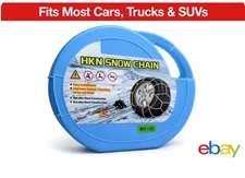 Snow Chains, Auto-locking Cable Traction, Set of 2