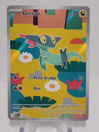 New 2026 Pokemon Ascended Heroes Illustration Rare Dreepy card #247/217