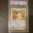 Pokémon TCG Team Rocket Meowth 1st Edition PSA 8 #62/82 2000 English