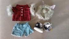 BABW Build a Bear Clothes Werewolf Costume Halloween Shoes Outfit