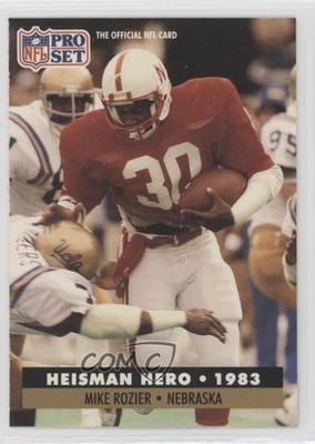 1991 Pro Set Heisman Hero Mike Rozier #43 0z6h