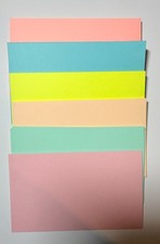 300 Count 3x5 Blank Colored Index Cards, Flash Cards, or Notes Cards 6 Colors