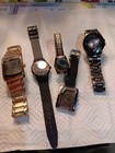 5 PRE-OWNED WATCHES FOR PARTS REPAIR (DIAMOND-GIORGIO-QUARTZ BRANDS) — photo 1