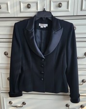 Kay Unger Women's Black Blazer Long Sleeve Size 8