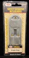 Illinois Industrial Tool Safety Scraper with 5 Blades Single Edge In package 