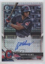 2018 Bowman Mega Box Chrome Mojo Refractor Quentin Holmes #BMA-QH Auto 2u3