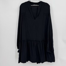 Pomander Place by Tuckernuck Black Gauze Ophelia Swim Coverup Dress size L Large