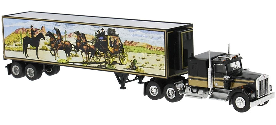 Brekina Smokey and the Bandit Kenworth W 900 oro negro 1977 escala 1:87 Foto 2 de 4
