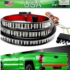 60" Truck Tailgate LED Light Bar Brake Reverse Turn Signal Stop Tail Strip T