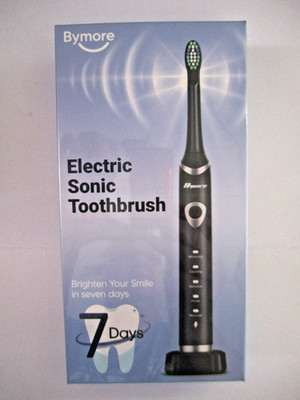 Bymore Electric Toothbrush for Adults,Travel Sonic Toothbrush with 7 Replacement