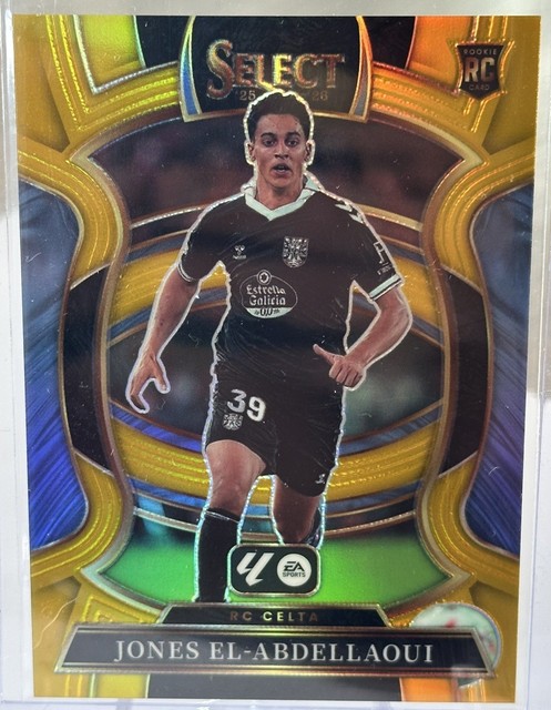2025-26 Panini Select La Liga Jones El-Abdellaoui Gold /10 RC BONUS CARDS