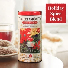 The Republic of Tea – Comfort and Joy Tea, Holiday Spice Blend, 50 Tea Bags