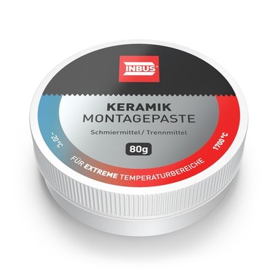 INBUS  75107 Keramik Montagepaste 80 g, metallfreie Keramikpaste