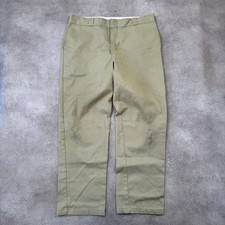 Dickies 874 Trousers Mens 40" Original Fit Workwear Straight Leg Pants, Beige