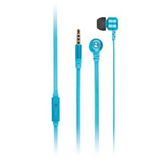 KitSound Ribbons In Ear Earphones with Microphone   Blue NEW