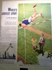  JULY 25, 1948 NEWSPAPER MAG PAGE #2433- POLE VAULTING- WORLD'S GOOFIEST SPORT — photo 2