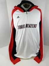 2000s Portland Trailblazers Game Issued White Warm Up Zip Jacket 3XL DP50744