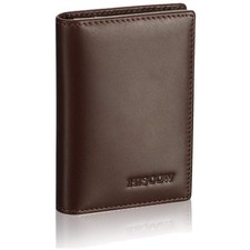 RFID-Blocking Business Card Holder in Calfski...