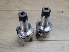 PAIR OF SYIC TECHNIKS ER16 X 100 COLLET TOOL HOLDER W/HSK 63A SHANK