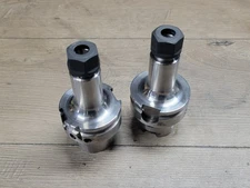 PAIR OF SYIC TECHNIKS ER16 X 100 COLLET TOOL HOLDER W/HSK 63A SHANK