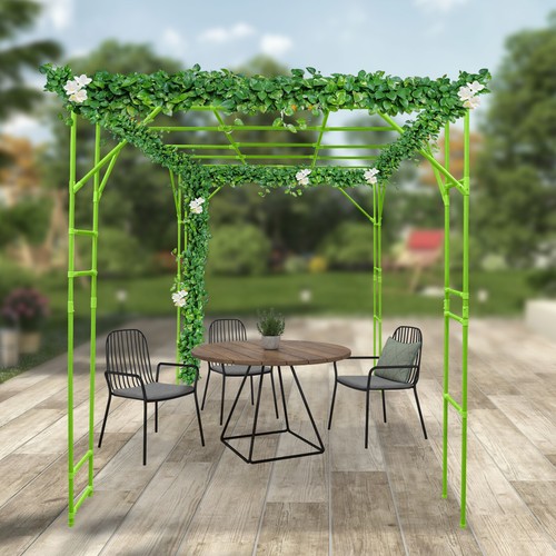 9.84*6.56*7.54ft GN Steel/ABS Freestanding Plant Climbing Display Rack ...