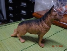 German Shepherd Dog Hard Plastic Animal Toy Figure Figurine