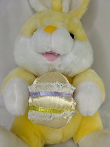 Cuddle Wit Yellow Rabbit Satin Easter Egg Bunny 11 Inch Stuffed Animal Toy - Imagen 3 de 10